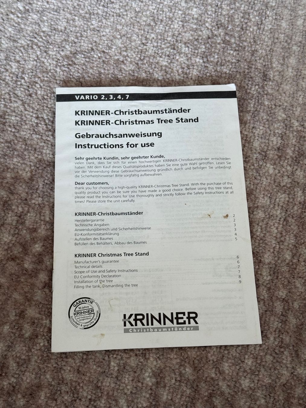 Krinner Pieds de sapin de Noël: Weihnachtsbaumständer – D'occasion à Kloten par tin_kb9x 5