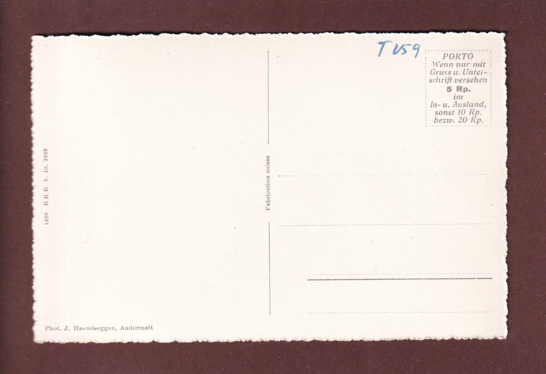 Cartoline postali: ROTONDOHÜTTE – Usato da Pully venduto da nicecards 1