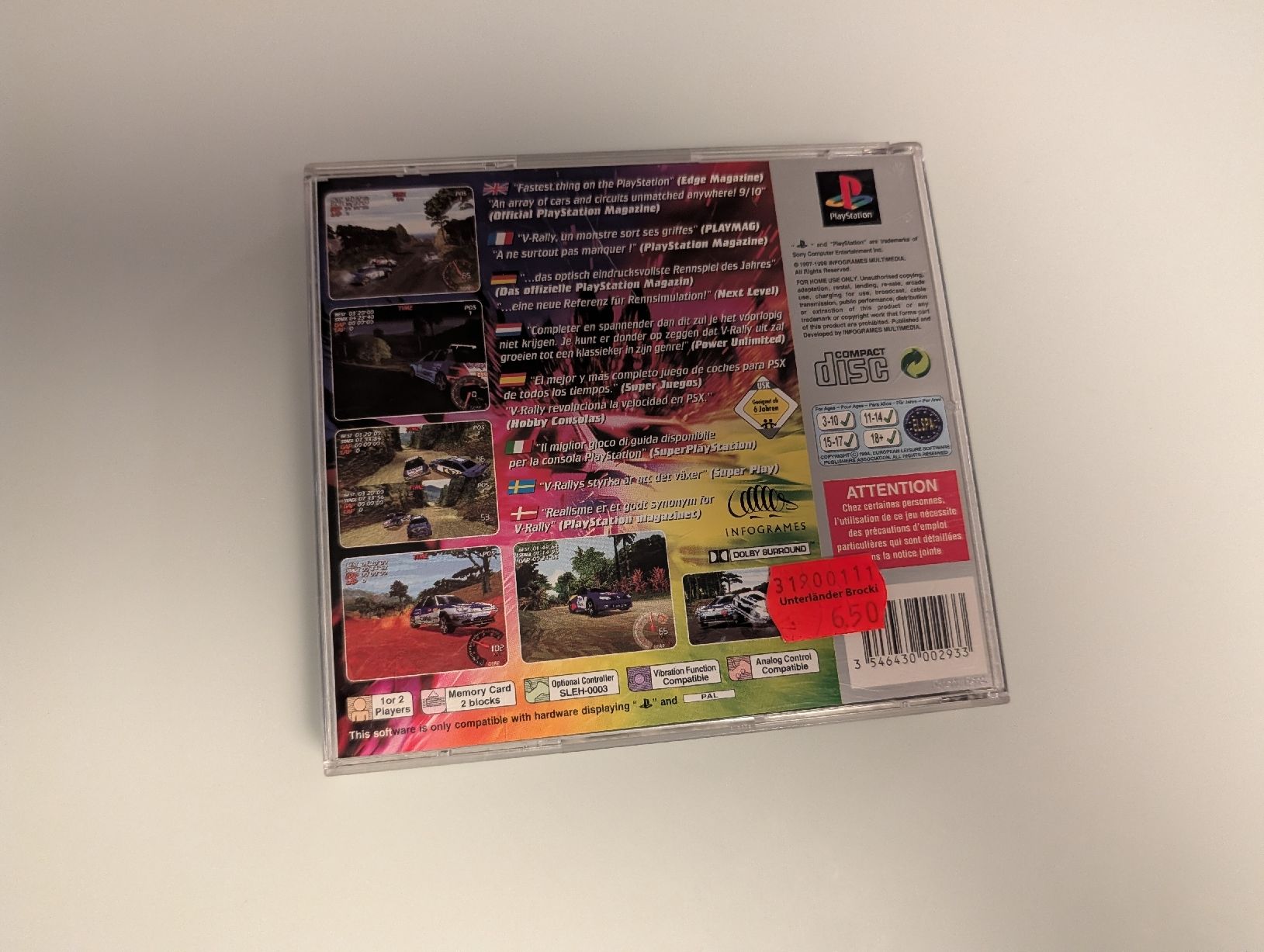 Sony Giochi: V-Rally (PS1) – Usato da Winterthur venduto da sax8400 2