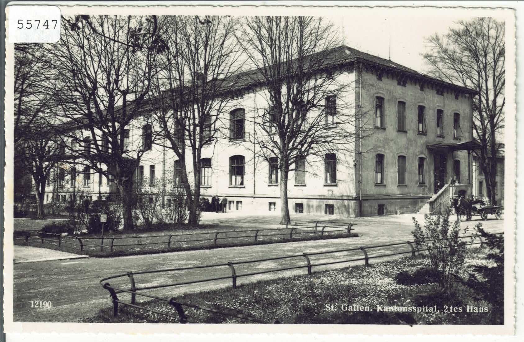 Ansichtskarten: St. Gallen - Kantonsspital 2.tes Haus – Gebraucht aus Ettingen von Kartenplanet