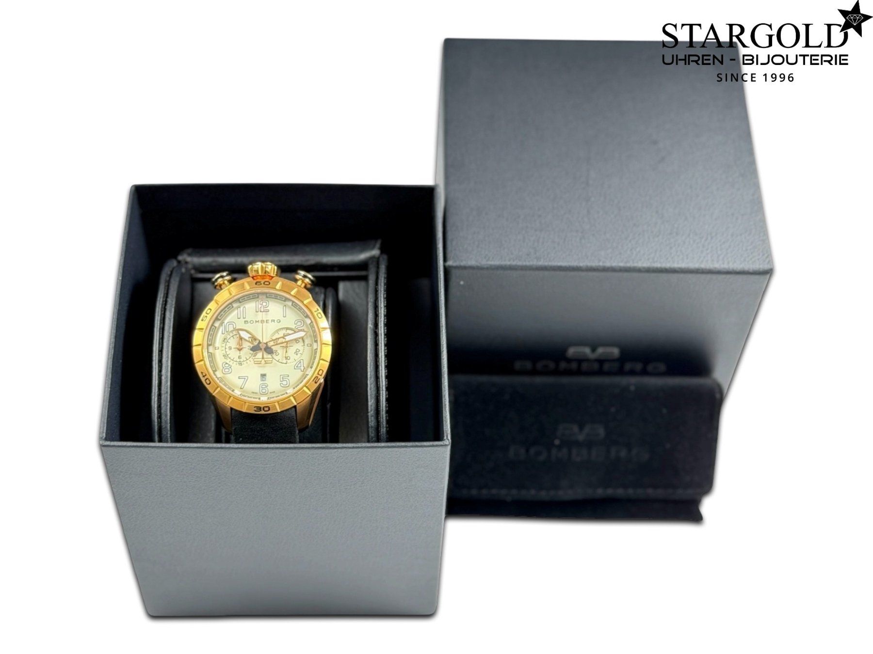 Bomberg Orologi: Bomberg 1968 Chronograph – Nuovo e nell'imballaggio originale da Zürich venduto da Stargold-Uhren 8