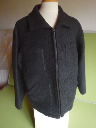 Warme Oversize Winterjacke aus Wolle, Anthrazit,Top Zustand!