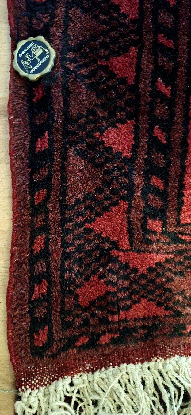Tappeti: 83x97.5 dunkelroter Afghan Teppich – Usato da Emmenbrücke venduto da abu_9mj8 5