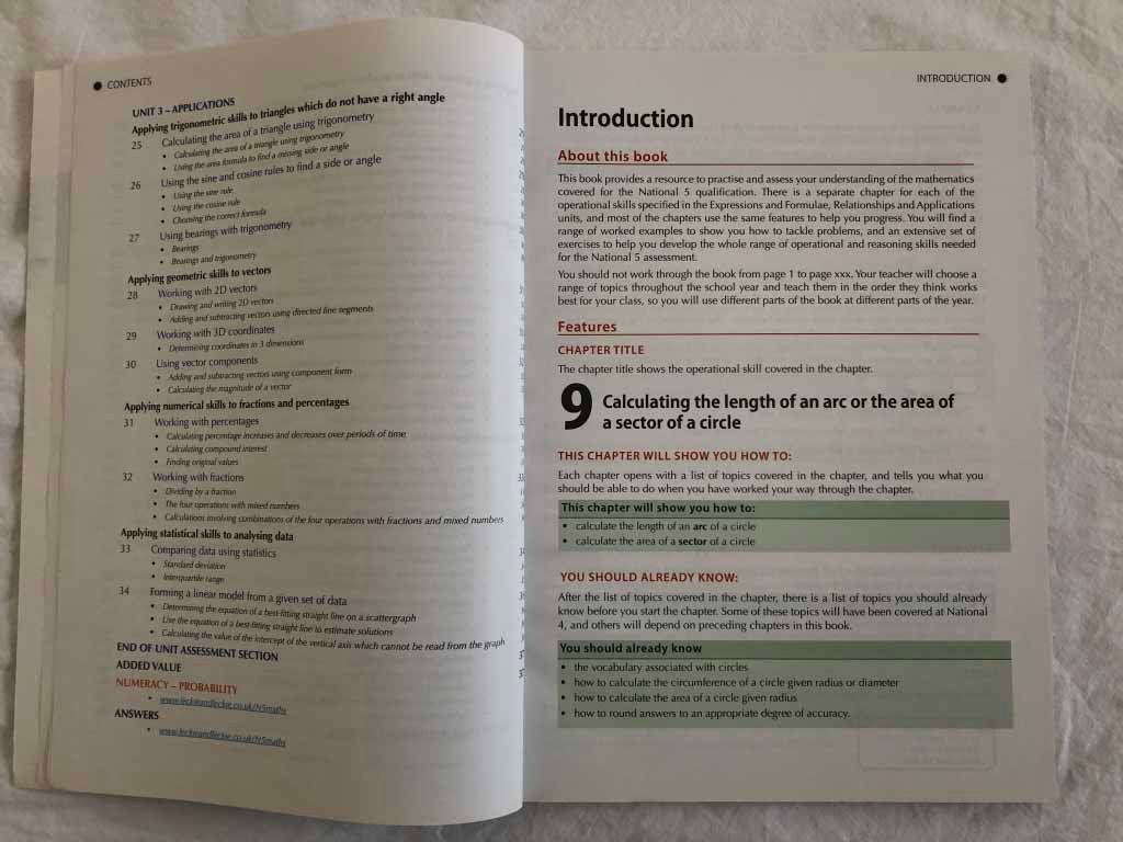 Libri: Schulbuch: English National 5 Math Student Book – Usato da Balzers venduto da Anna101 3