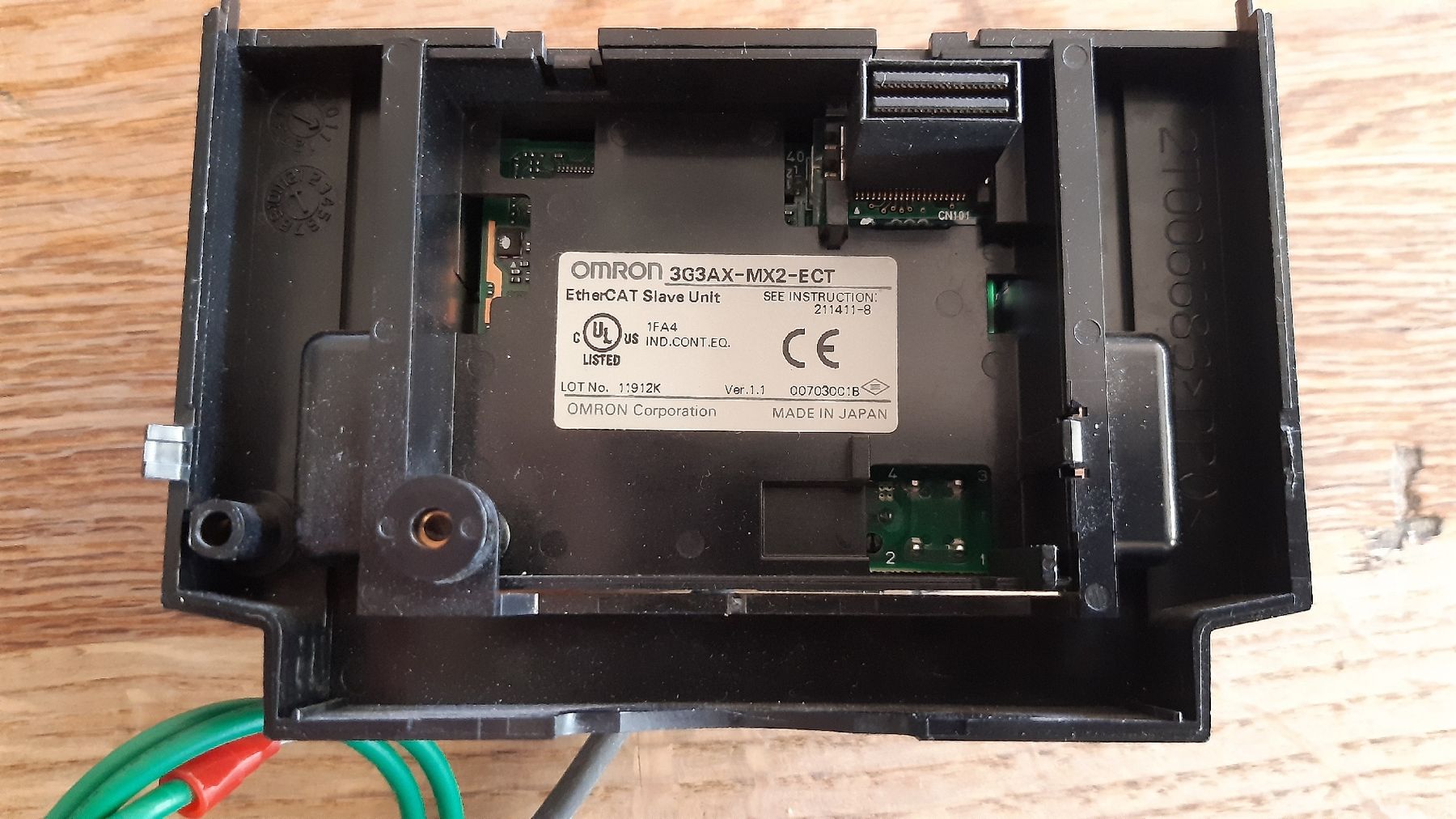 Omron Componenti elettronici: Omron EtherCAT Slave Unit 3G3AX-MX2-ECT gebraucht – Usato da Oey venduto da Parkplatzbrocki 2
