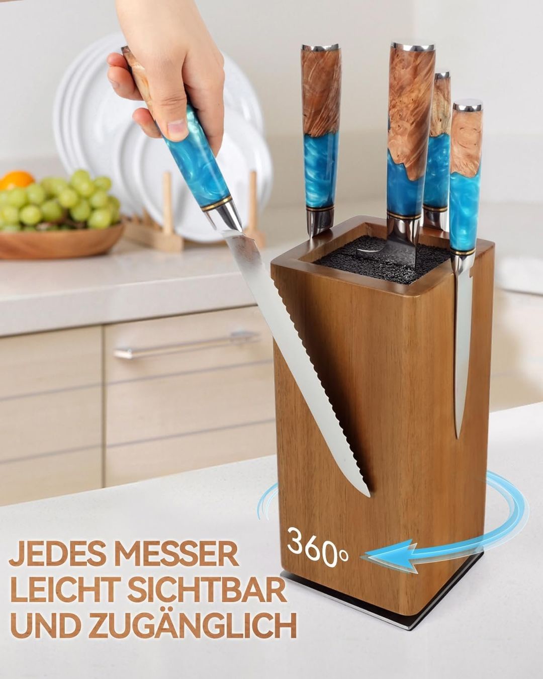 Messer: Messerblock Magnetisch, 360° Drehbarer Messerblock – Neu und originalverpackt aus Oberentfelden von sch_8bt6 3
