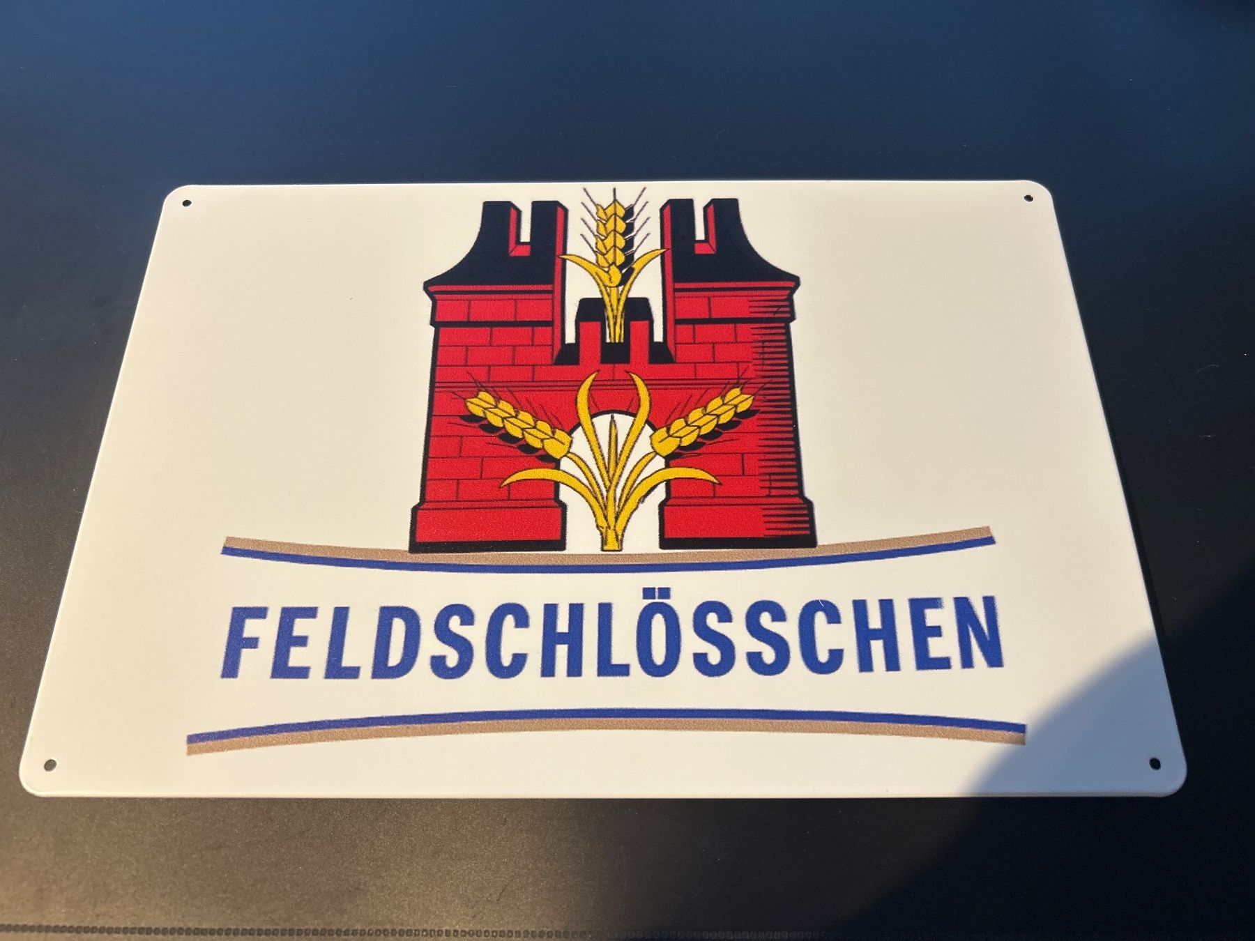 Feldschlösschen Insegne: Blechschild Feldschlösschen 20x30cm – Usato da Schenkon venduto da Jaimer_91