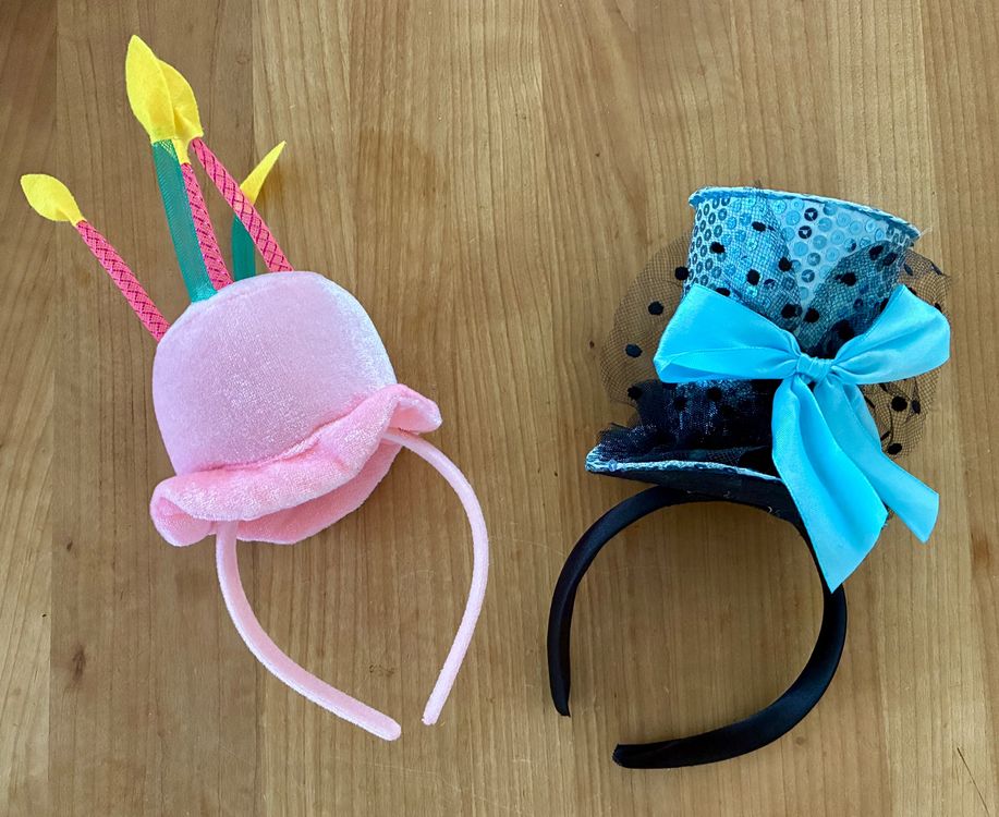 Accessoires pour cheveux: Fasnachts-Stirnband: Geburtstagskuchen & Zylinder, Neu! – Neuf (Voir description) à Zürich par tersus1981