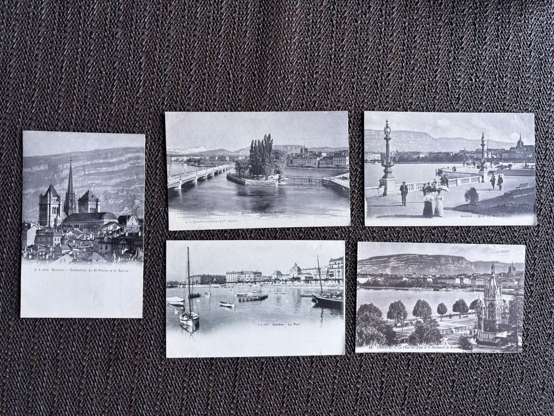 Cartoline postali: 5 anciennes cartes postale Genève – Usato da Châtel-St-Denis venduto da Vaillant1