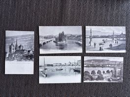 5 anciennes cartes postale Genève