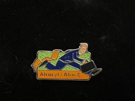 Pin Alcacyl Alca-C - Mann mit Aktentasche - 90er