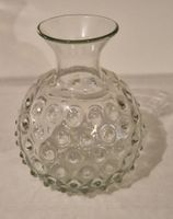Bauchige Bubble Glasvase mundgeblasen Vintage 70-er Jahre