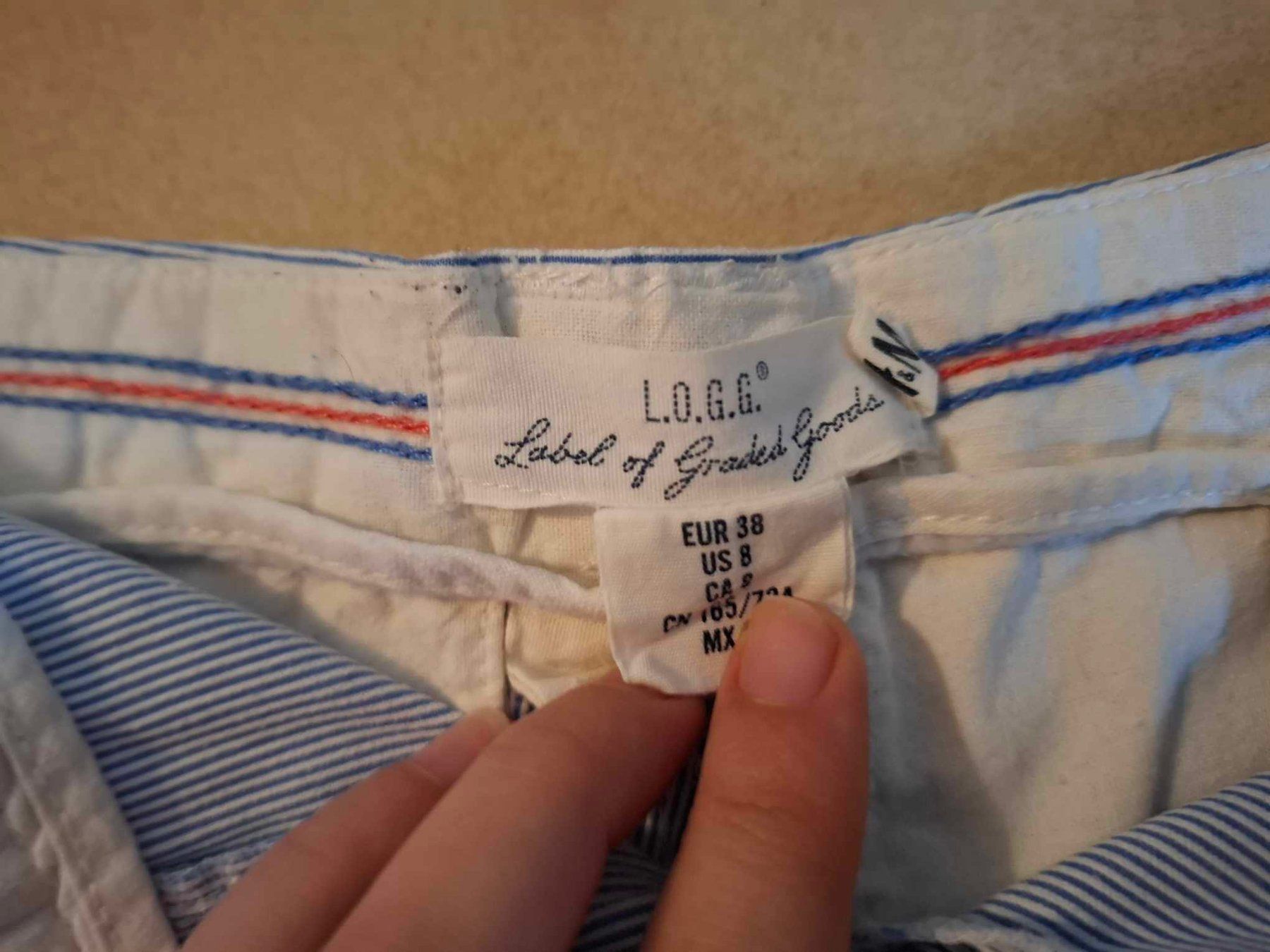 H&M Hosen: Short à fines rayures LOGG – Gebraucht aus Arnex-sur-Orbe von kprt 2