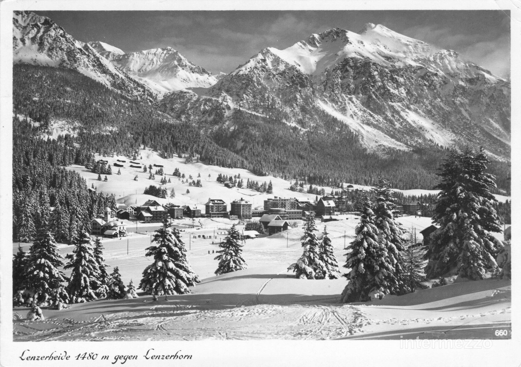 Cartoline postali: Lenzerheide GR // 1949 Lenzerhorn // Winter – Usato da Basel venduto da intermezzo12
