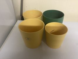 4 Stück Blumentöpfe