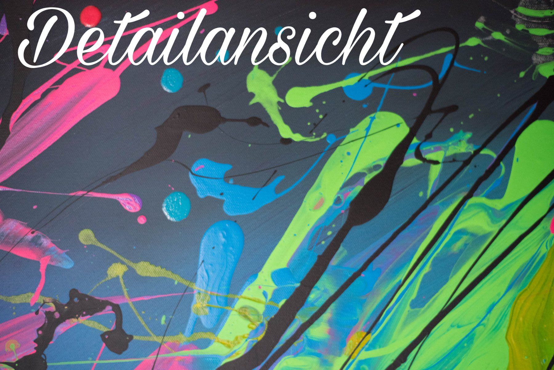 Foto & Immagini: Acrylbild abstrakt modern bunt Explosion Unikat Neu – Nuovo e nell'imballaggio originale da Rheinau venduto da Sussel 3