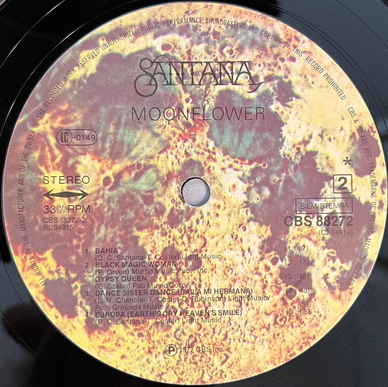 Vinyles: SANTANA - MOONFLOWER - 2 Vinyles 33 Tours – D'occasion à Bussigny par vinyl-pas-cher 5