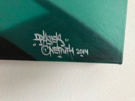 Original One Truth Graffiti Street Art von "Pase" 3.4x1.2m
