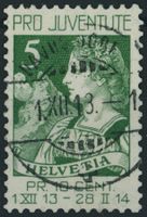 1913 - Pro Juventute - Ersttag Voll Stempel ET - Davos GRS