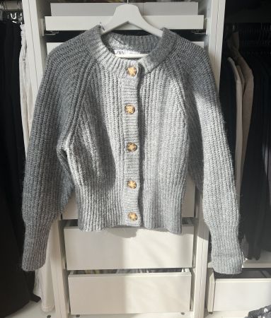 Zara Strickcardigan grau