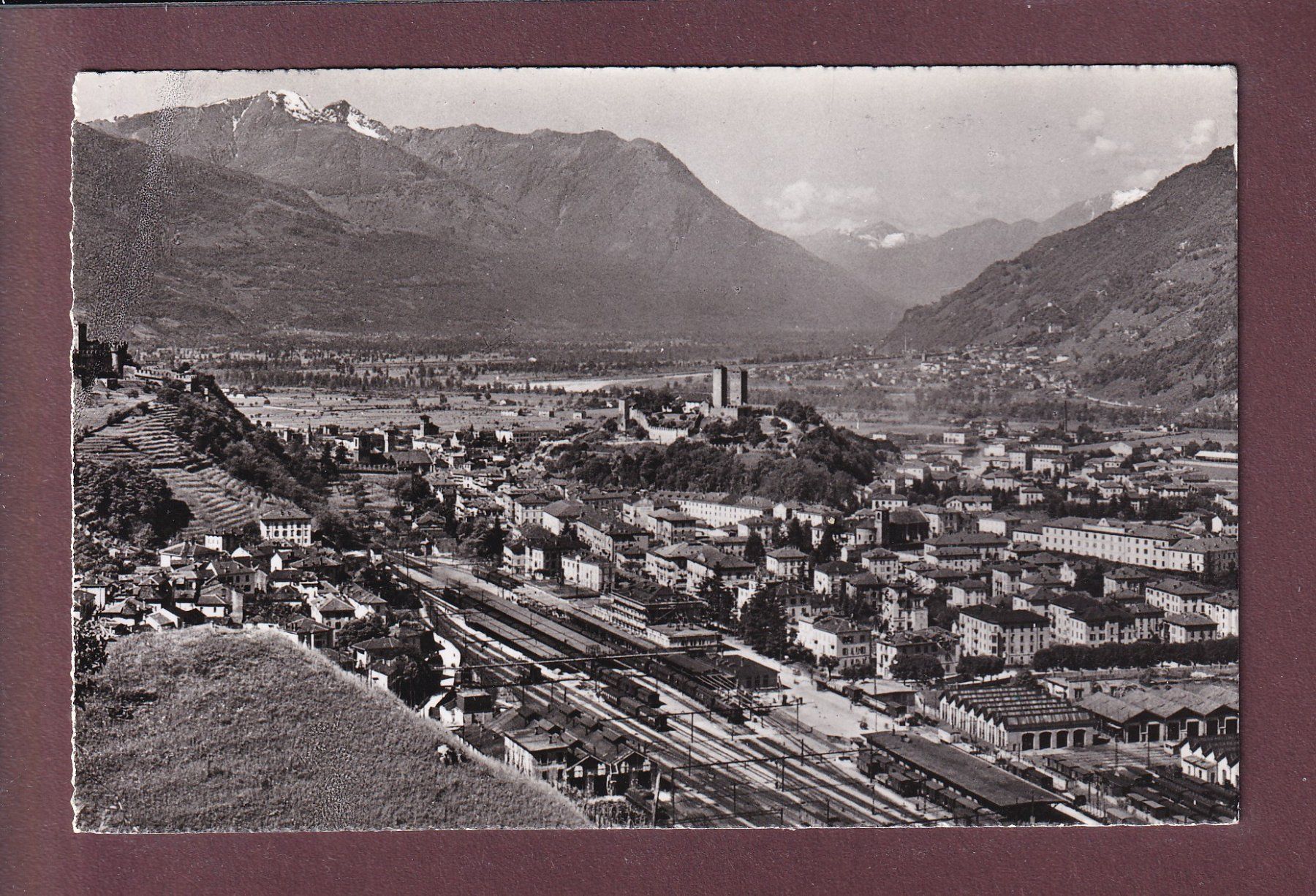 Ansichtskarten: BELLINZONA - Stazione – Gebraucht aus Pully von nicecards
