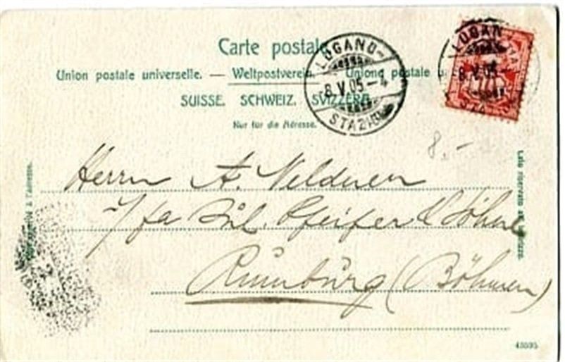 Cartoline postali: Lugano, Ruderboot, Dampfschiff im Hintergrund – Usato da Ottikon b.Kemptth. venduto da Neptun1974 1