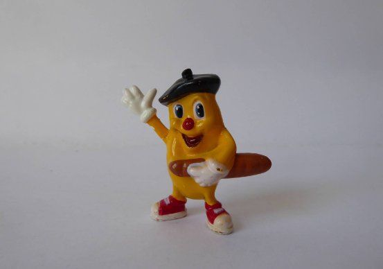 Statuette: Comic Figur Franzose mit Baguette, 4,5cm – Usato da Turbenthal venduto da Panau