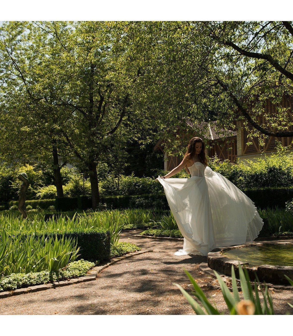 Vestiti: Natürlicher Luxus Seide Hochzeitkleid – Usato da Brütten venduto da Diana098 1