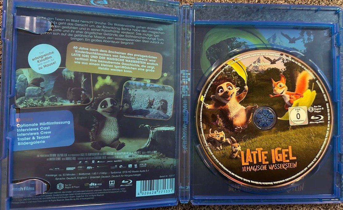 Tutti i DVDs: Latte Igel und der magische Wasserstein Blu-ray – Usato da Beringen venduto da Mantafisch1 3
