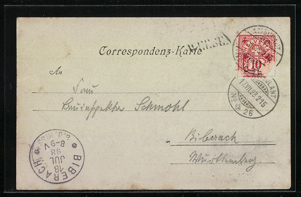 Cartoline postali: Buchs b. St. Gallen, Ortsansicht aus der – Usato da Berlin venduto da bartko-reher 1