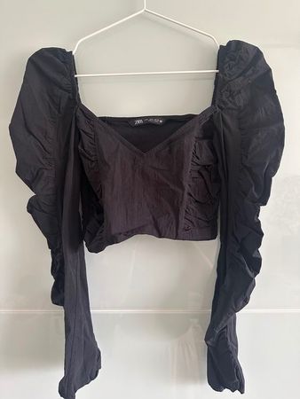 Zara Crop Top Schwarz, Gr. S, Top Zustand für den Sommer!