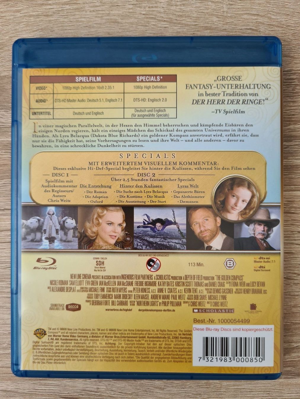 Tutti i DVDs: Der Golden Kompass (2 Disk) - Blu-ray – Usato da Carouge GE venduto da Franllo 1