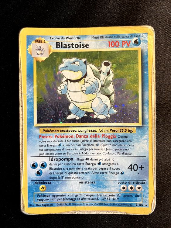 Pokémon Carte collezionabili: Pokemon Blastoise holo - Base set 2/102 - Italiano – Usato da Bern venduto da Big_GS