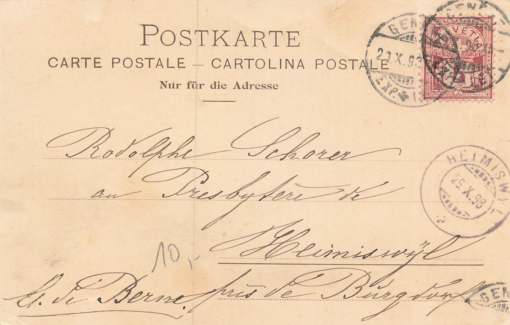 Cartoline postali: Les treize arbres sur saleve – Usato da Biasca venduto da Blenio71 1