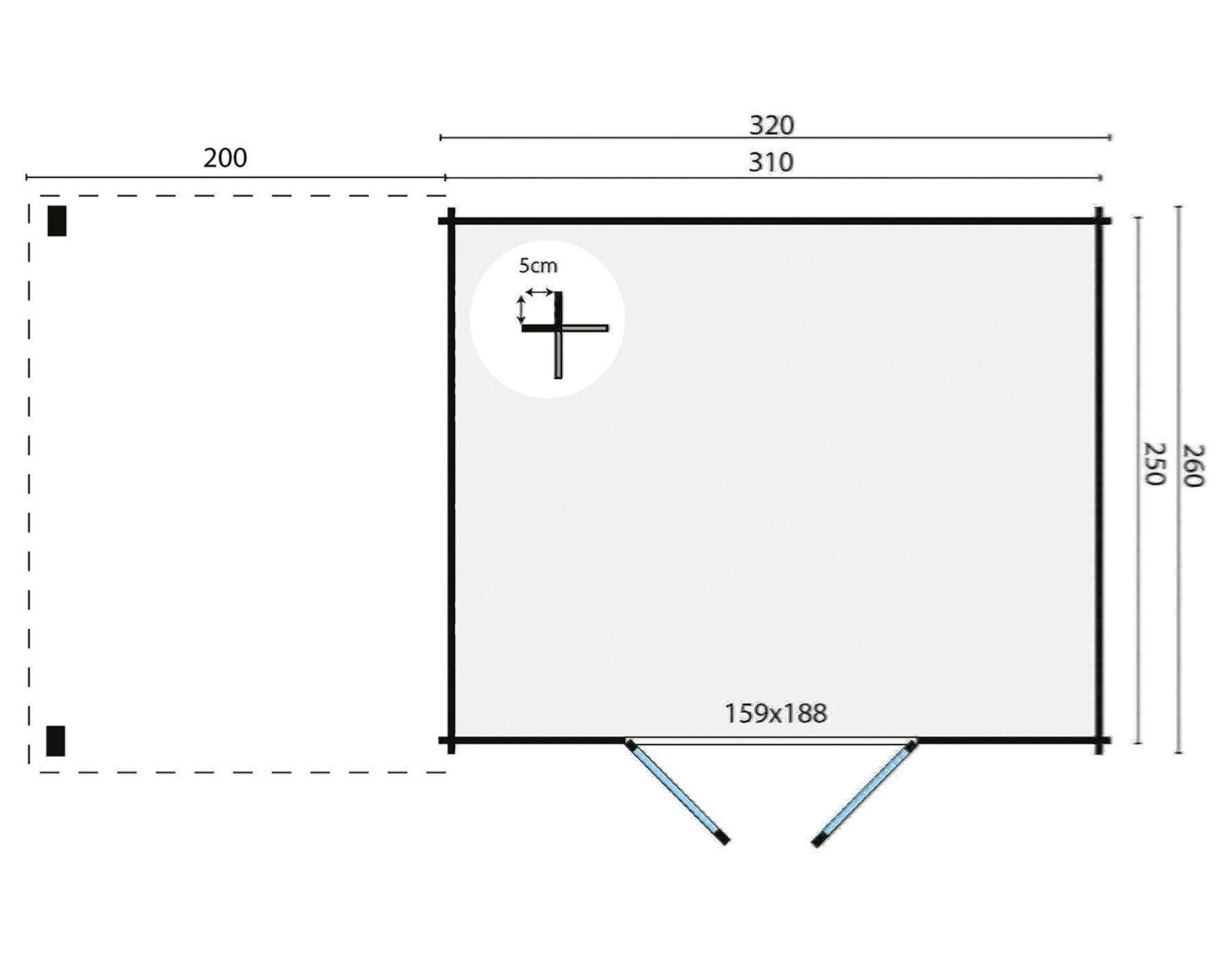 Casette da giardino & serre: Gartenhaus "EXTRA MODERN" 28mm Wandstärke – Nuovo e nell'imballaggio originale da Diepflingen venduto da Der_billige_max 1
