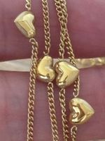 Luxus Elegante Edelsthal Kette Farbe : Gold/ Silber