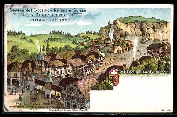 Cartes postales: Litho Geneve, Exposition Nationale Suiss – D'occasion à Berlin par bartko-reher
