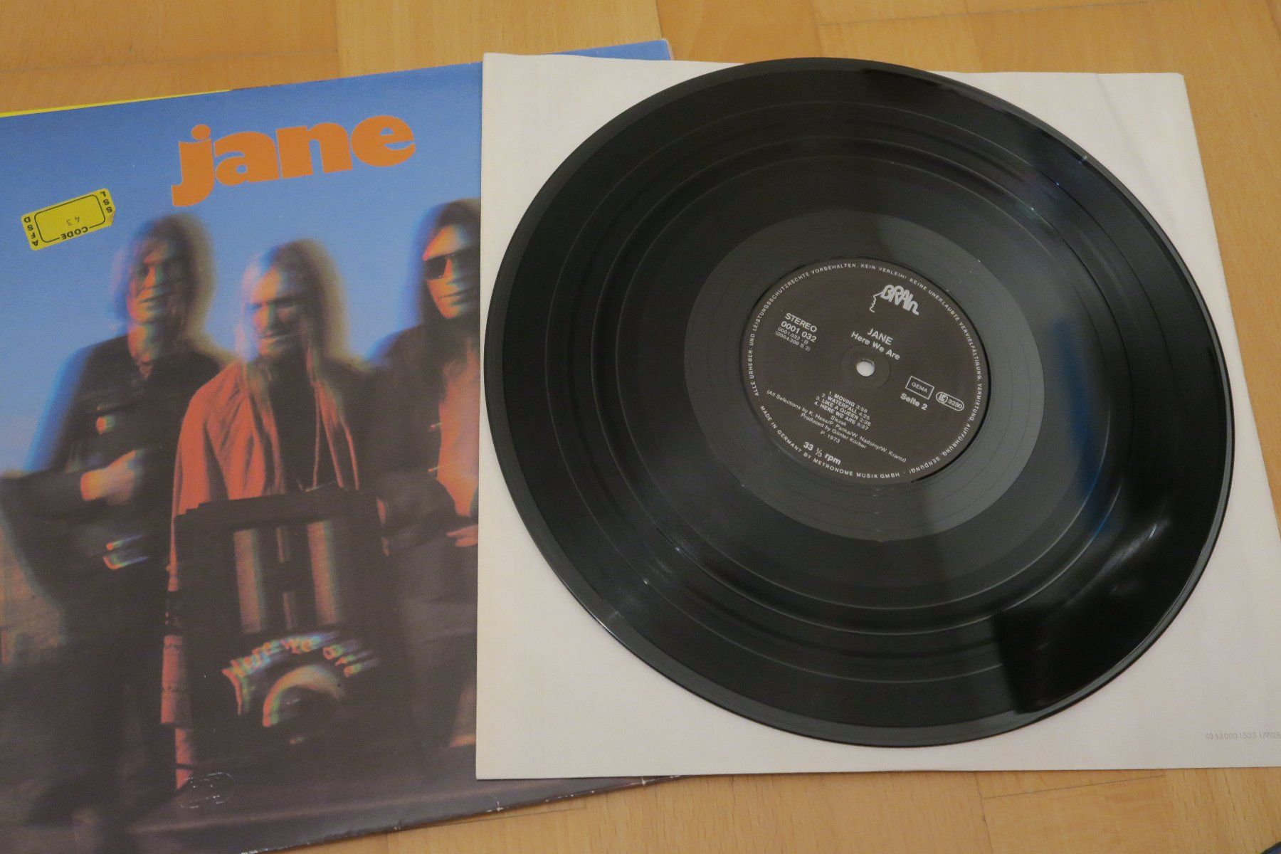 Dischi in vinile: Jane – Here We Are – Usato da Thun venduto da Karibu70 3