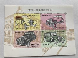 Briefmarken Rumänien Oldtimer 1996