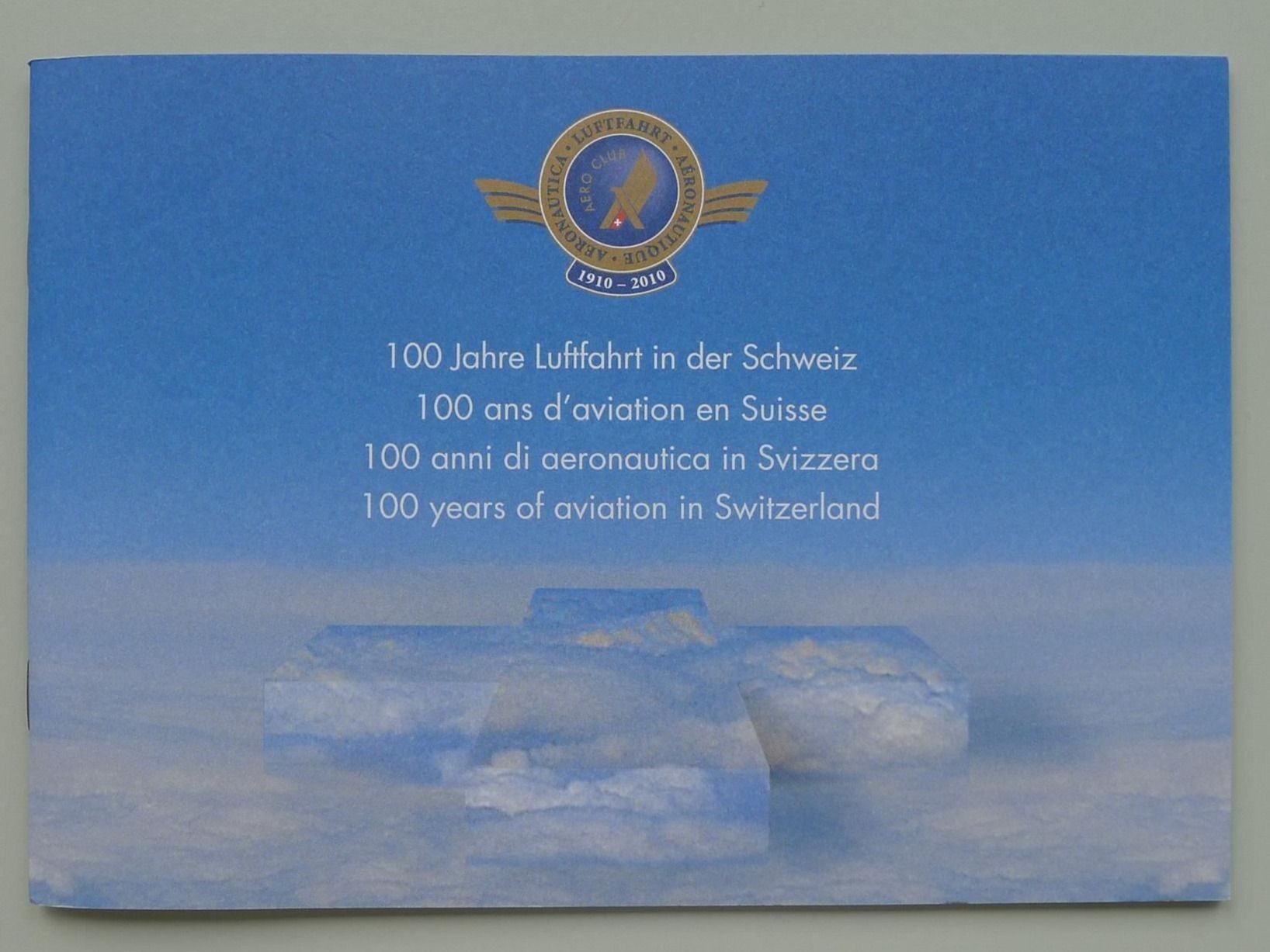 Tutti i francobolli: 2010, PTT-Heft, 100 JAHRE LUFTFAHRT – Usato da Sursee venduto da Luzernerraute