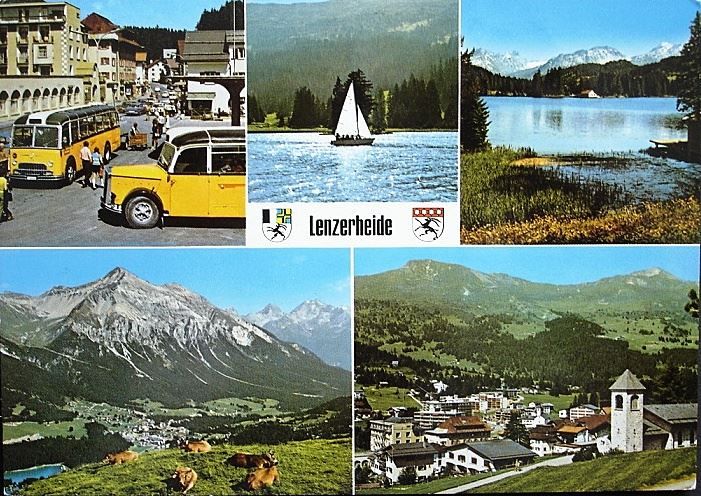 Ansichtskarten: LENZERHEIDE Postauto – Gebraucht aus Jona von philajona