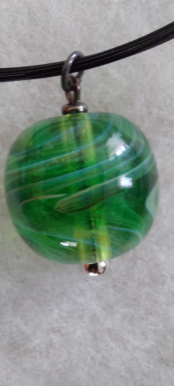 Catenine: Kette mit Anhänger, Jena-Glas – Nuovo e nell'imballaggio originale da Weinfelden venduto da Grizzly61 2