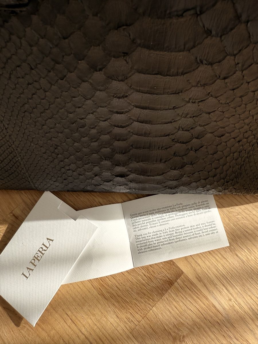 La Perla Borse da donna: La Perla City Ada Python-Leder Handtasche – Nuovo (secondo la descrizione) da St. Moritz venduto da vika55 5