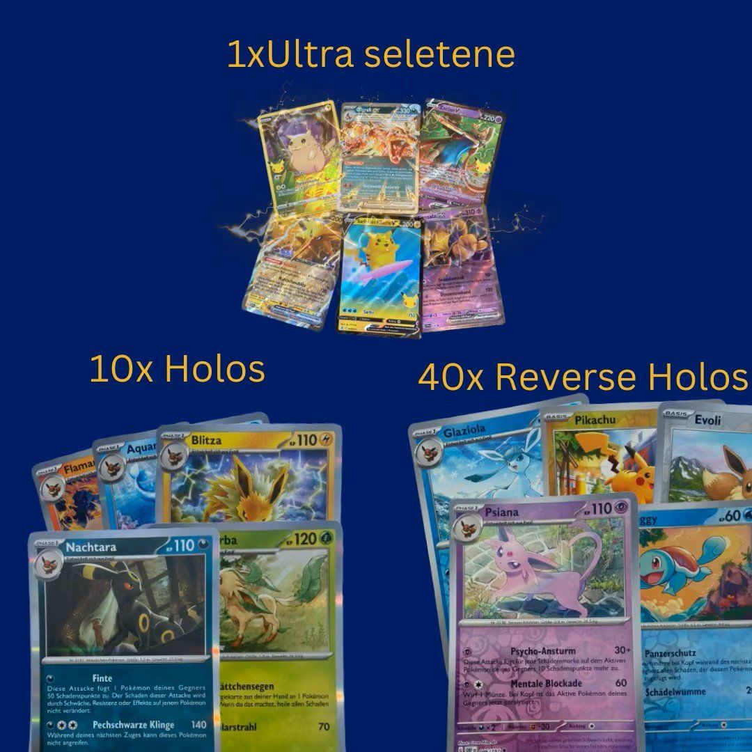Pokémon Sammelbilder & Trading cards: 51 Glitzernde Pokemon Karten - Deutsch - Das Highlight – Neu und originalverpackt aus stans von Kapferdesign 4