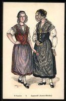 P. Tanner: Appenzell, zwei Frauen aus Au
