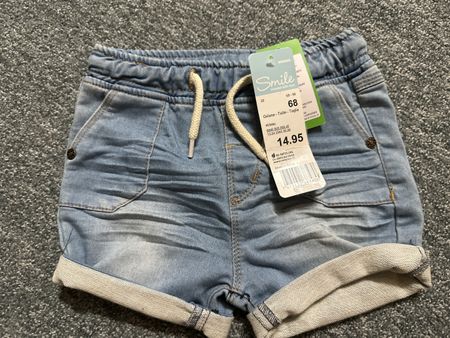 Kinder Shorts Jeans Grösse 68 mit Etikett neu