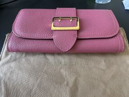 BURBERRY Leather Buckle Continental Wallet