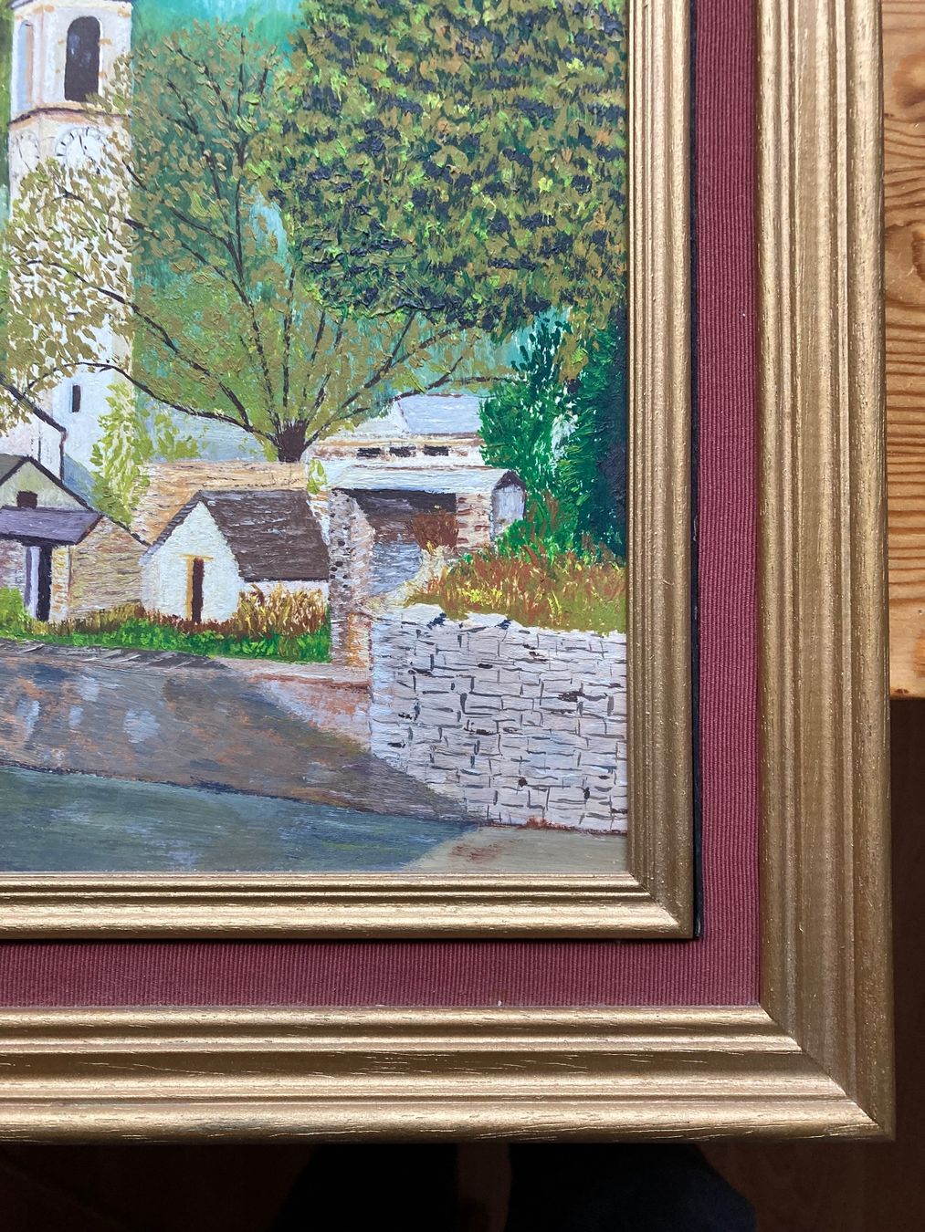 Gemälde: Kirche im Tessin, neuer Preis! – Gebraucht aus Bünzen von Tango33A 1