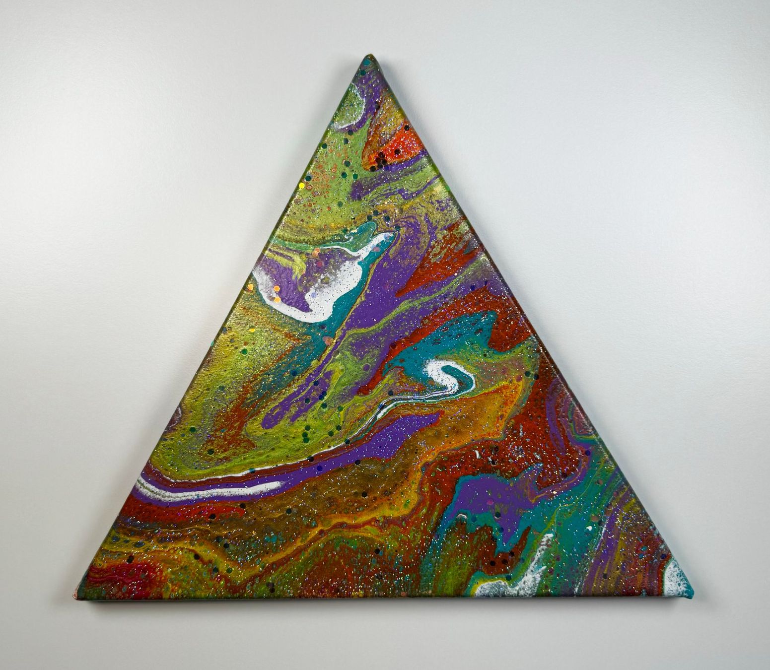 Dipinti: Acryl-Flüssigmalerei, Dreieck – Usato da Schlieren venduto da MayaSheng1983