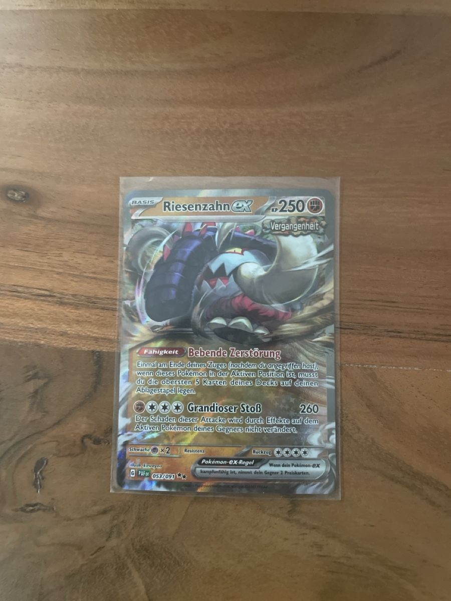 Pokémon Carte collezionabili: Riesenzahn ex Paldeas Schicksale – Nuovo (secondo la descrizione) da Flawil venduto da Duft-Alchemist